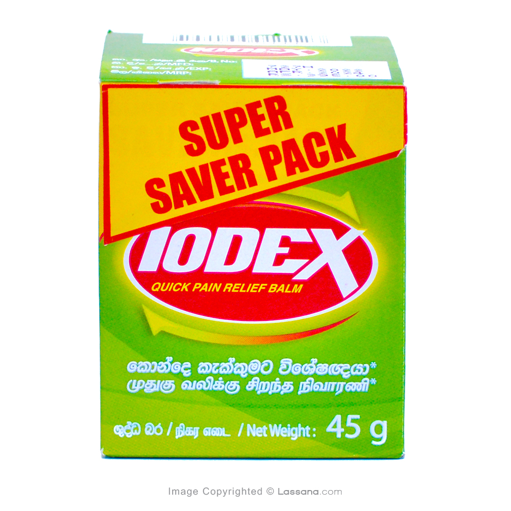 IODEX BALM 45G - Herbal Products - in Sri Lanka